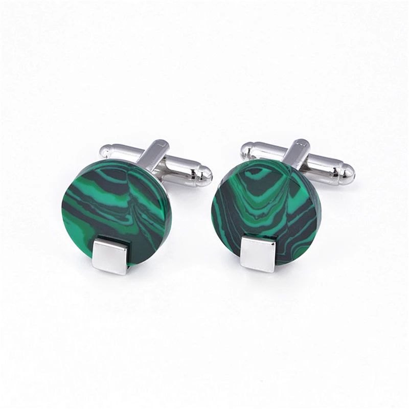 316L HIGH quality rhinestone stainless steel cufflinks MS378