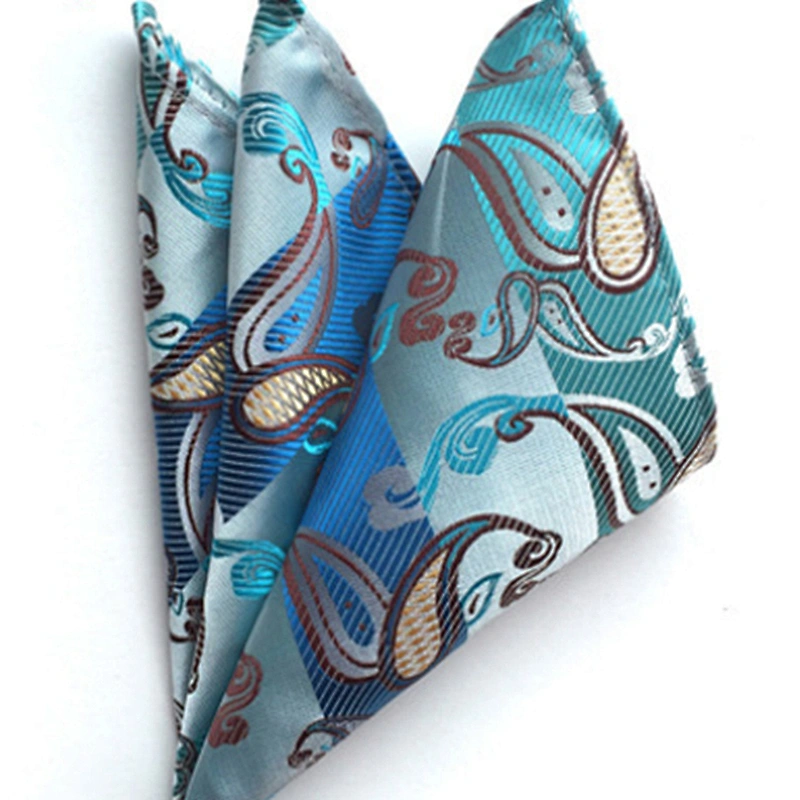 Fashionl Paisley Neckties with Pocket Square Custom Ensemble Cravate Mouchoirs Wholesale Men Ties and Hanky Set