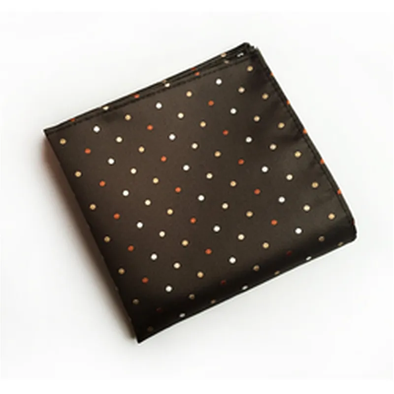 Customised Embroidery Luxury Hanky Pocket Square Dot Men's Handkerchief In Gift Box Einstecktuch panoletas