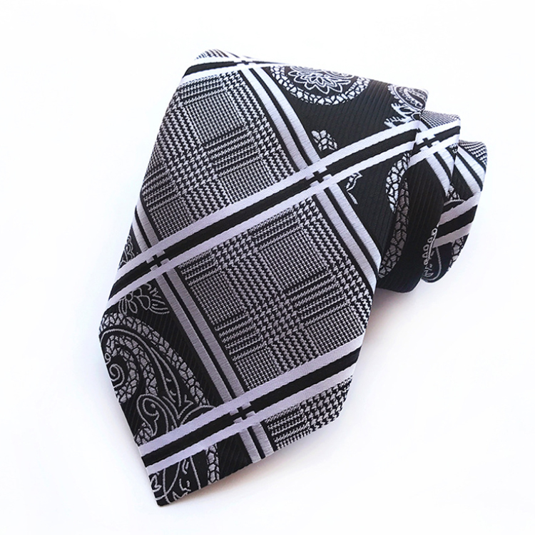 Stripe Cravate Pour Homme Polyester Woven Neck Ties For Men Italian Luxury Necktie Mens Paisley