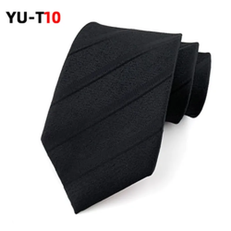 Casual Corbatas Hombres Striped Neck Ties For Men Polyester Woven Necktie Set Gift Box Custom Logo