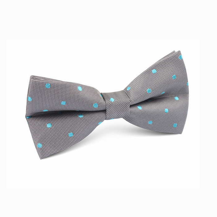 Factory Sale Simple Dot Boy Bowtie Neck Bow Tie Custom Designs Silk for Father and Son Embroidered Colorful