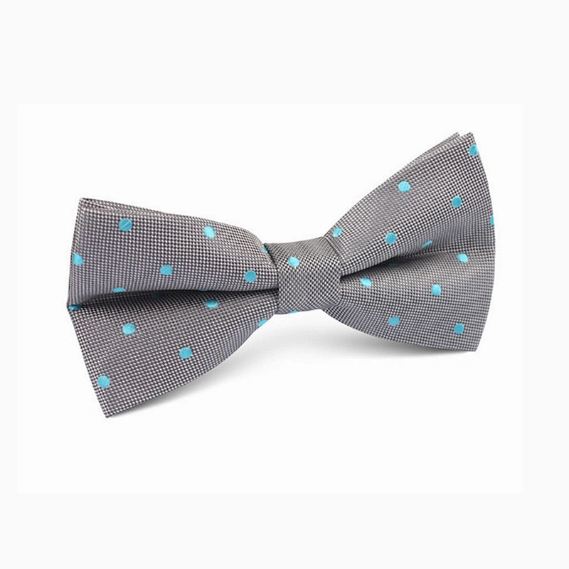Factory Sale Simple Dot Boy Bowtie Neck Bow Tie Custom Designs Silk for Father and Son Embroidered Colorful