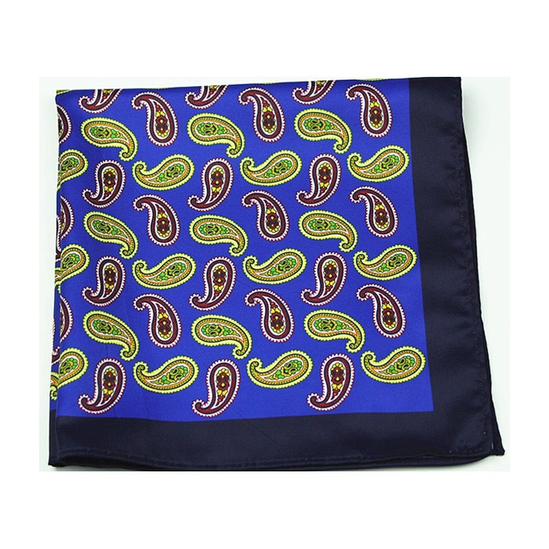 fashionable handkerchief popular pocket square indian paisley fabric pattern DPS5363