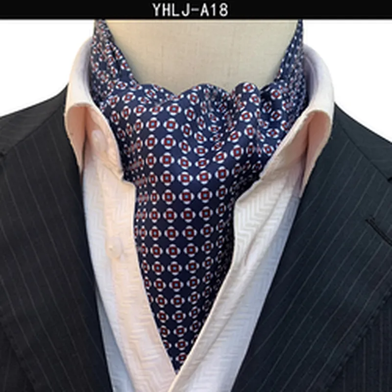 Classic Paisley Cravate Homme Casual Floral Folard Mens Ascot Jacquard Woven Ties For Men Italian