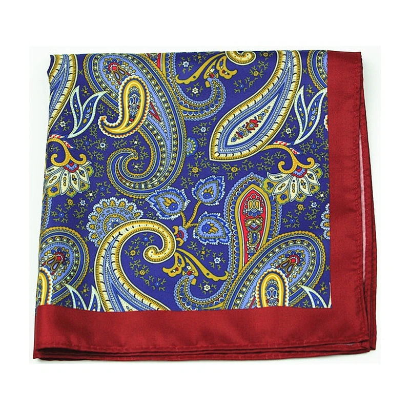 silk material mens female soft fancy pocket square