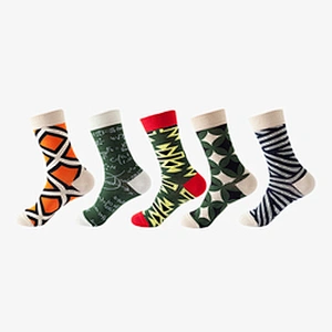 Wholesale 5-pack men and women anime cartoon long socks