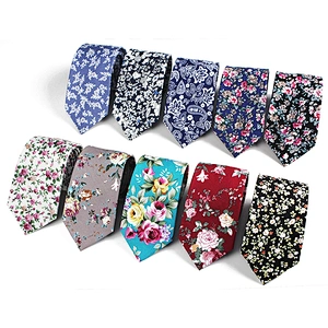 Chinese Classical Style Neck Ties For Men Casual Floral Ties Men Set Cotton Ties Men Necktie Set Gift Box