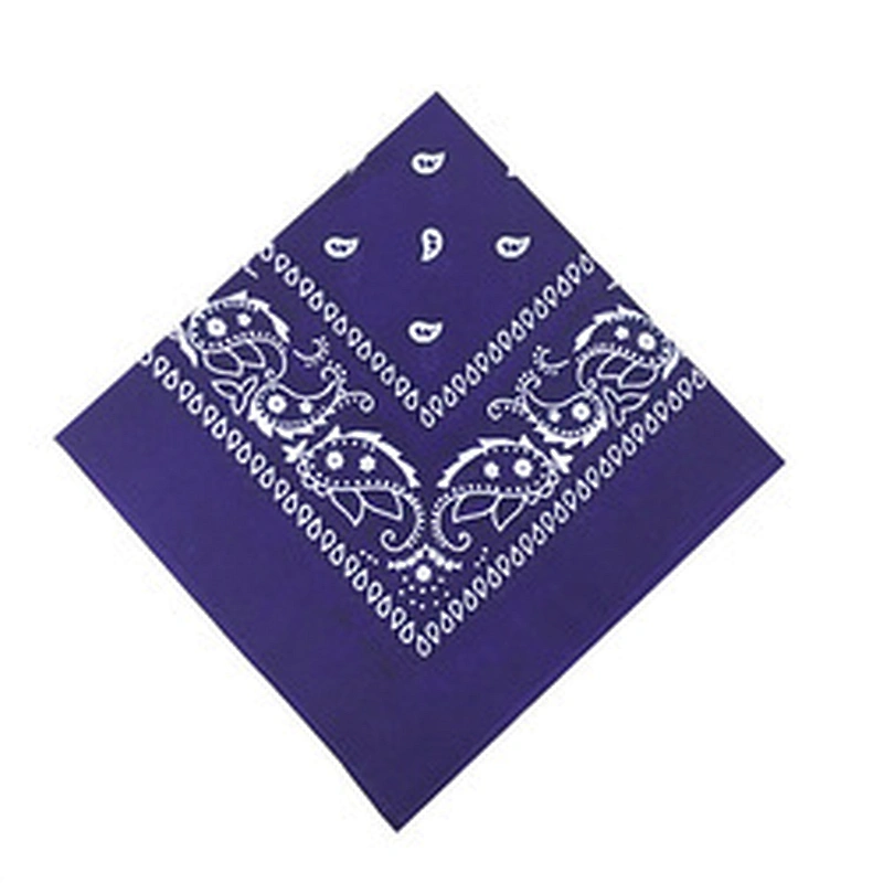 Wholesale Low Moq Fashion 100% Cotton Reusable Bandanas Custom Logo Silk Screen Printed Sport Headwear Soft Square Bandana Scarf