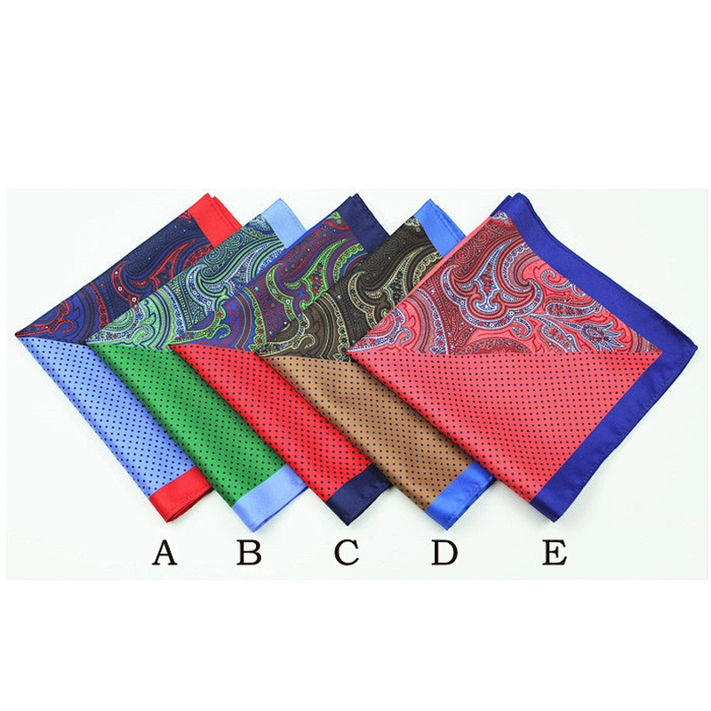 Factory Pocket Square Silk Baby Handkerchief Cotton Men Plain Hanky With Box 100% Silk Custom Printed Logo