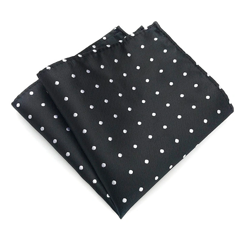 Luxury Einstecktuch panoletas Enbroidered Hanky Customised Pocket Square Dot Men's Handkerchief In Gift Box
