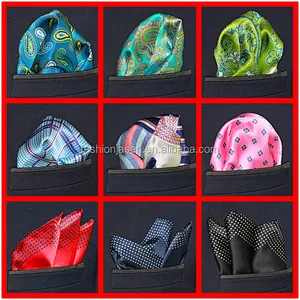 Wholesale Men Printed Pocket Handkerchief Poly Silk Wool Cotton OEM ODM Pocket Square 100% Cotton Custom Digital Printing Adults