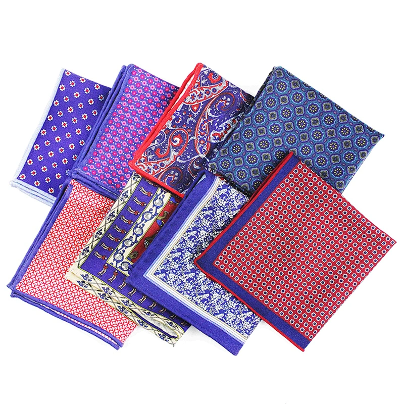 wholesale custom handkerchief pocket square holder mens pocket square fabric