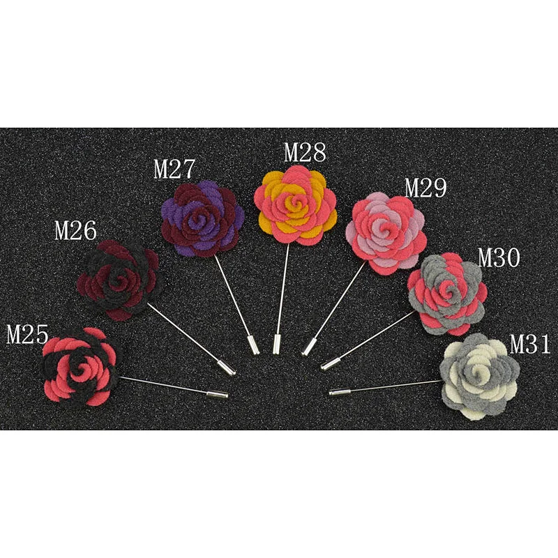 Designer Brooch Popular Brands Fashionable Wedding Corsage Flower Lapel Pins Mens Suit Custom