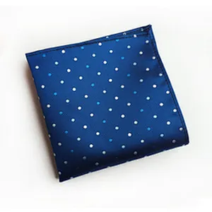 Enbroidered Hanky Customised Pocket Square Dot Men's Handkerchief In Gift Box Luxury Einstecktuch panoletas