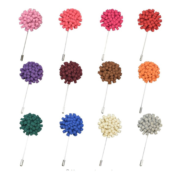 oem flower lapel pin,custom lapel flower pin,suit pin JSLP040