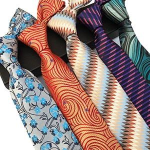 Casual Neck Ties For Men Custom Neckties Men Jacquard Woven Wholesale Paisley Cravate Pour Homme