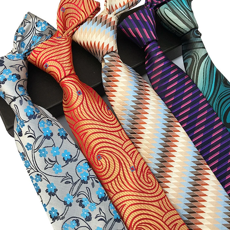 Casual Neck Ties For Men Custom Neckties Men Jacquard Woven Wholesale Paisley Cravate Pour Homme
