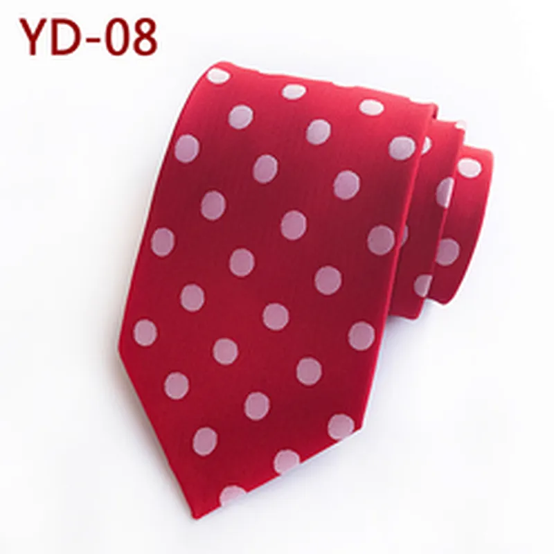 Wholesale Dot Cravates Pour Hommes Casual Fashion Mens Ties Necktie Polyester Woven Ties For Men Italian