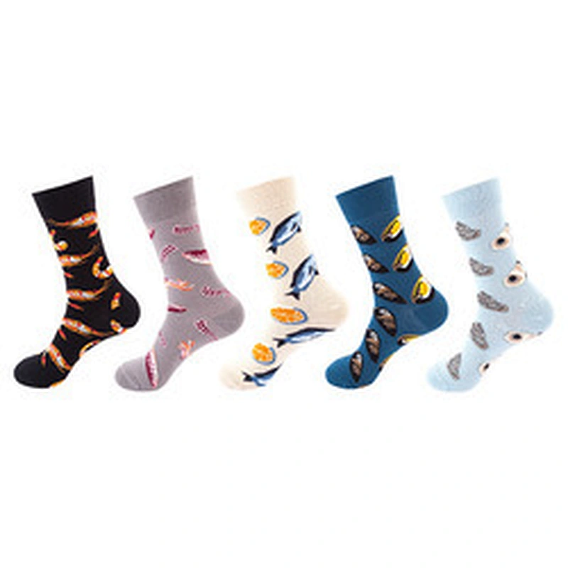 Wholesale 5-pack men and women anime cartoon long socks