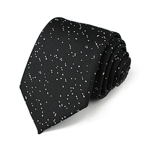 Custom Logo Gravata Slim Xadrez Polyester Woven Tie Jacquard Black Tie Corbatas Juveniles Ties For Men Italian
