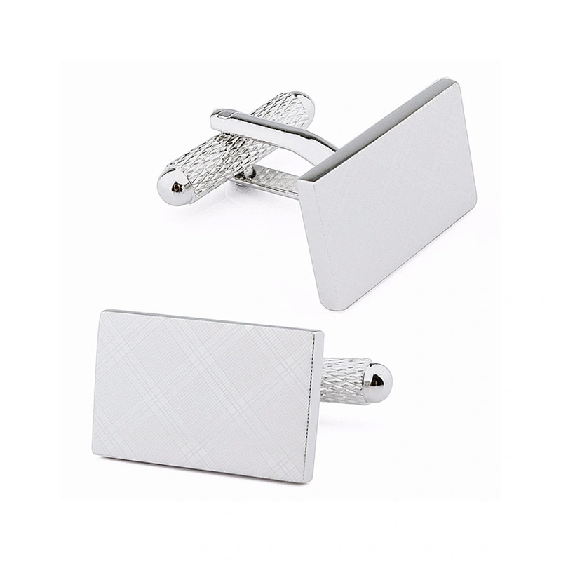 New arriving silver blank metal brass cufflink
