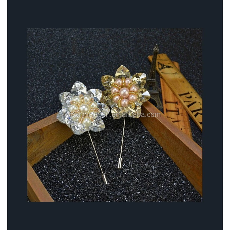 fashion flower lapel pin JSLP038