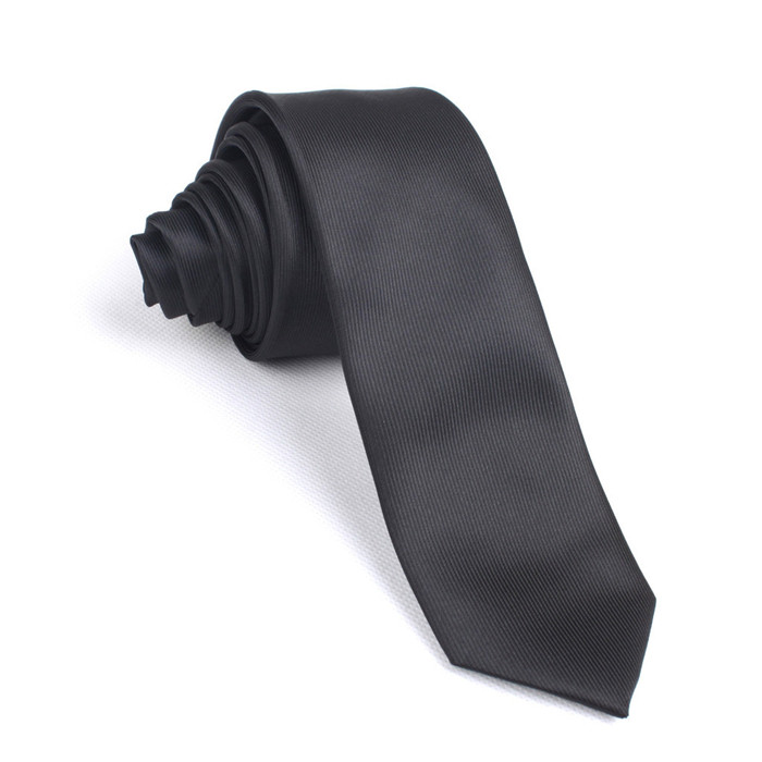 newest high quality classical silk necktie black