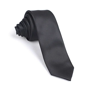 newest high quality classical silk necktie black