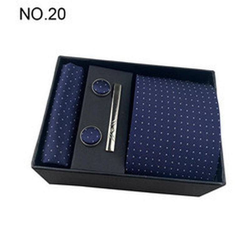 wholesale mens cufflinks and silk ties gift set