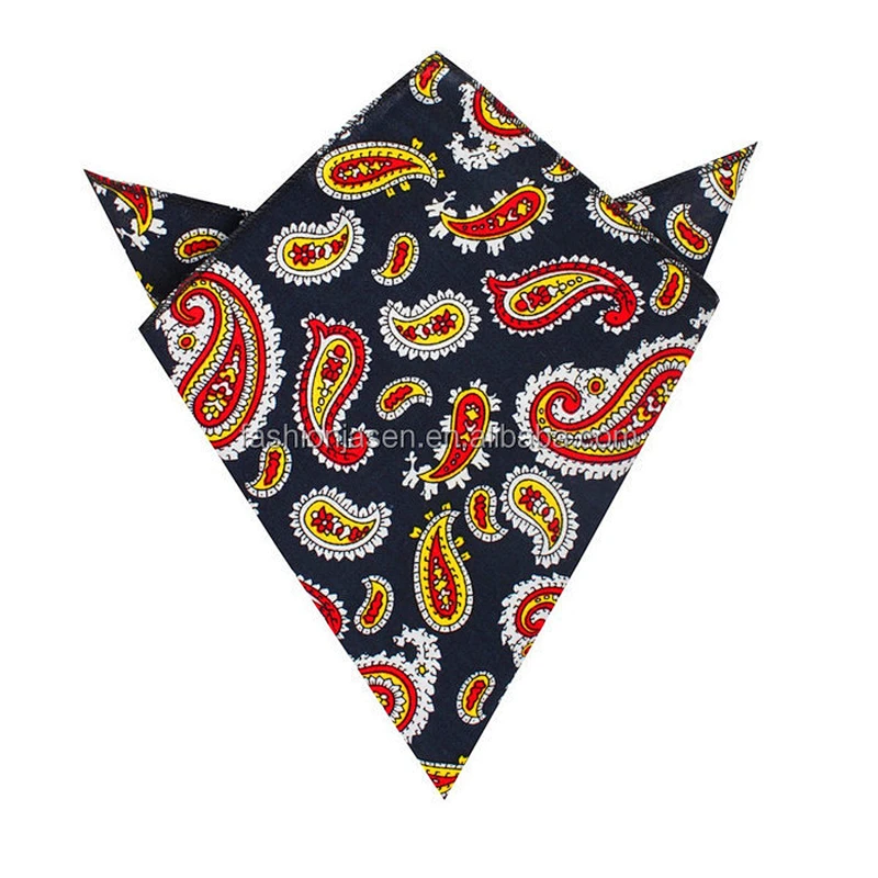 Cotton Handkerchief Custom Logo Printed Jacquard 100% Cotton Wholesales Beautiful High Quality Men Gift Box Set