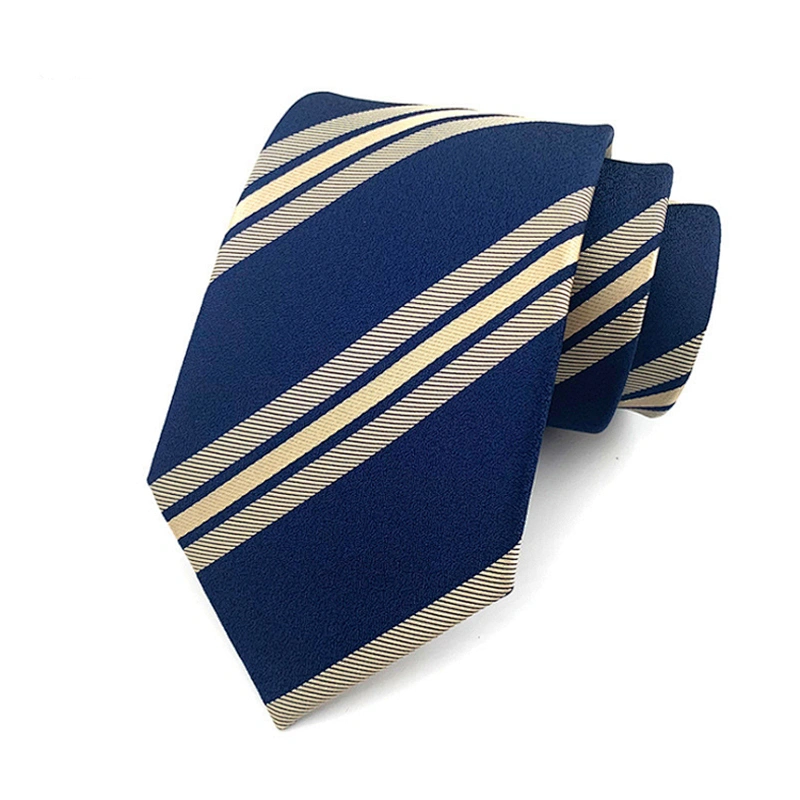 Wholesale Corbatas Hombres Classical Stripe Mens Ties Silk Box Set Custom Luxury Necktie Set Gift Box