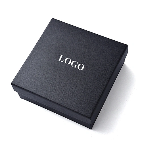 Wholesale luxury black cardboard paper packaging wallet belt gift box