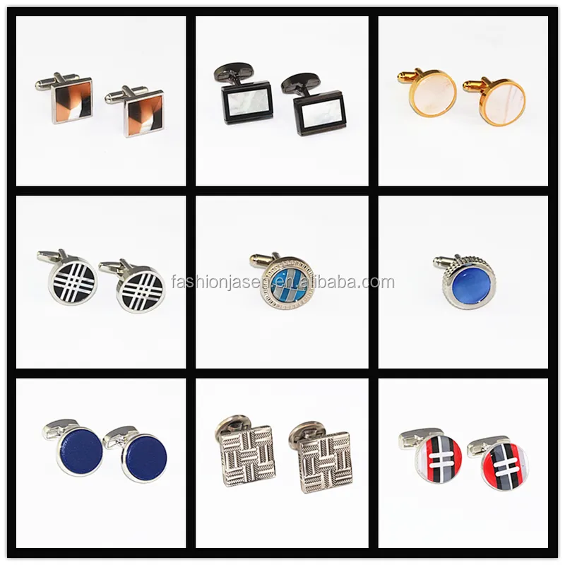 New Fashion Mens Novelty Make Custom Cufflinks Cuff Links or Tie Clips Mens Jewelry Printing