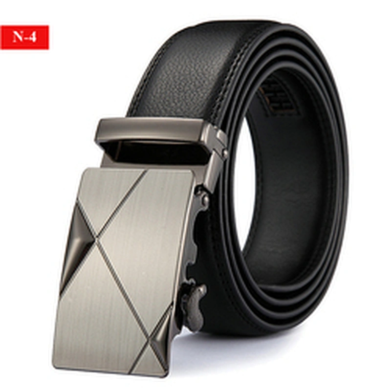 Wholesale Luxury Business Ratchet Automatic Genuine Leather Men's Fashion Belt