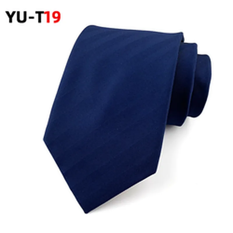 Casual Corbatas Hombres Striped Neck Ties For Men Polyester Woven Necktie Set Gift Box Custom Logo
