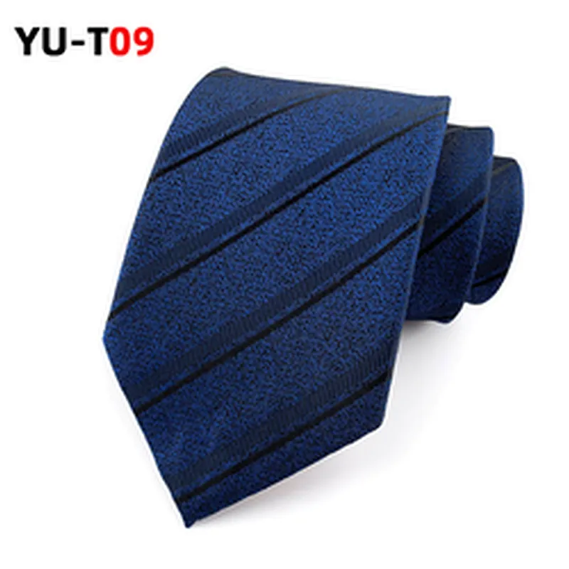 Luxury Striped Neck Ties For Men Custom Logo Corbatas Hombres Classic Polyester Necktie Set Gift Box