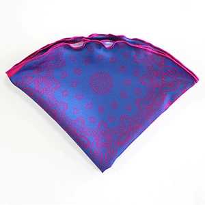 pocket round pocket square colourful edged hand rolled piping stitching PR0027