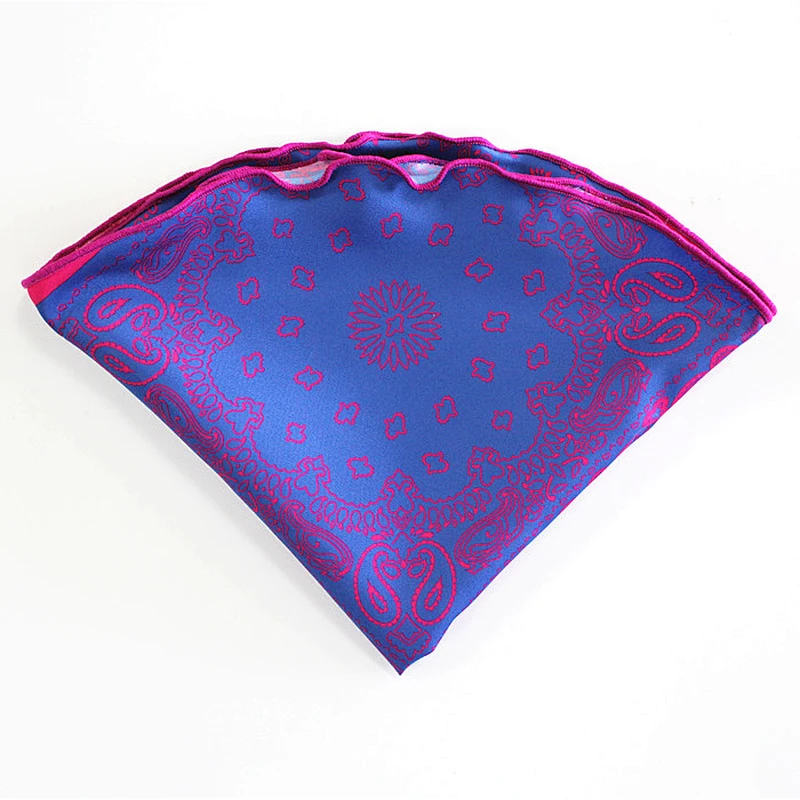 pocket round pocket square colourful edged hand rolled piping stitching PR0027