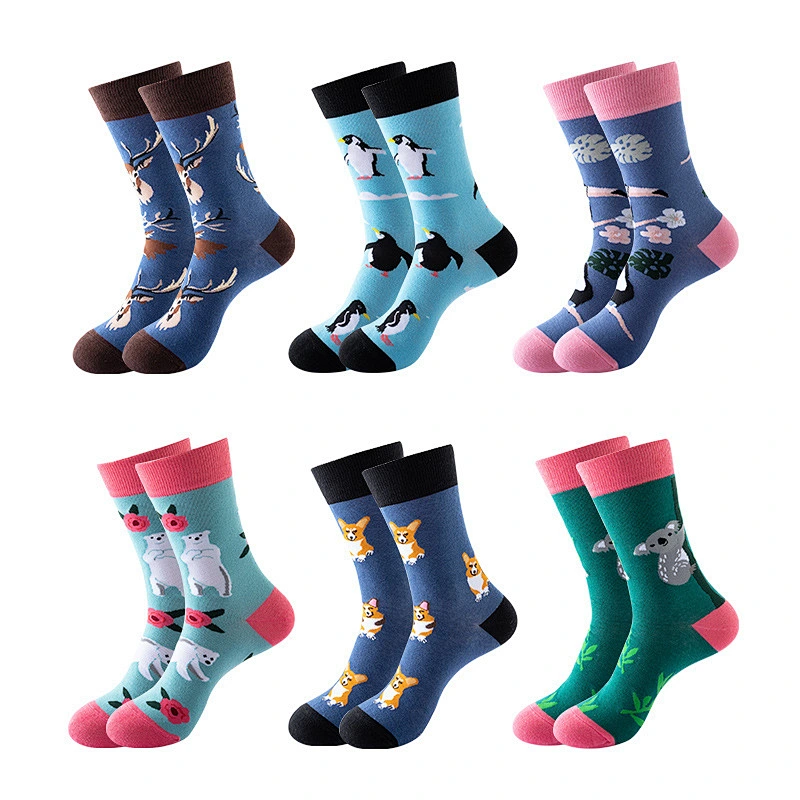Unisex Novelty Quality Custom logo Different Kinds Animal Pattern Socks Men Colorful Socks Wholesale
