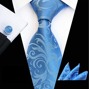 Yellow Neckties With Pocket Squares Fashion Men Ties and Hanky Set Plant Tie Pocket Square and Cufflink Set