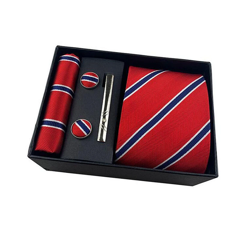 Hot selling Mens Custom Business Cufflinks And Ties Gift Set
