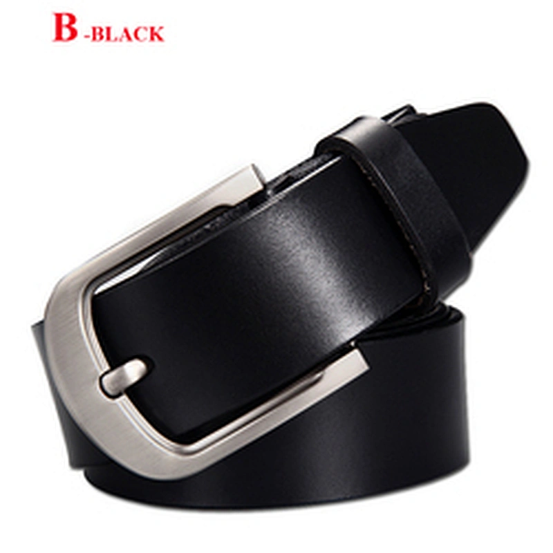 Wholesale Fashion Casual Adjustable Alloy Buckle Genuine Leather Belt for Men