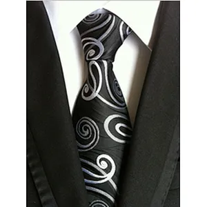 Custom Neckties Men Luxury Jacquard Cravate Homme Polyester Paisley Silk Ties