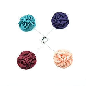 Flower Lapel Pin Custom Fancy Wedding Boutonniere Flower Wedding Bling Designer Brooch Popular Brands
