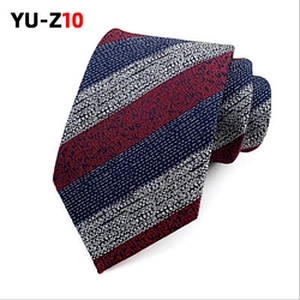 Custom Jacquard Woven Silk Necktie Mens Classical Striped Necktie Wholesale Corbatas Mens Neck Tie Set