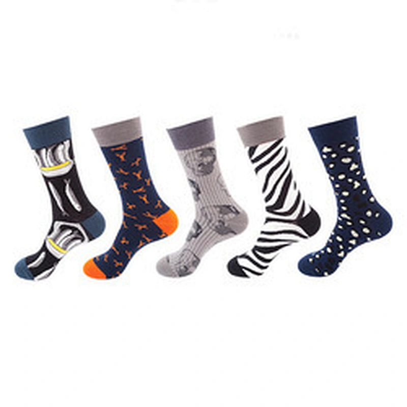 Wholesale 5-pack men and women anime cartoon long socks