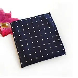 Customised Pocket Square Dot Men's Handkerchief In Gift Box Luxury Enbroidered Hanky Einstecktuch panoletas