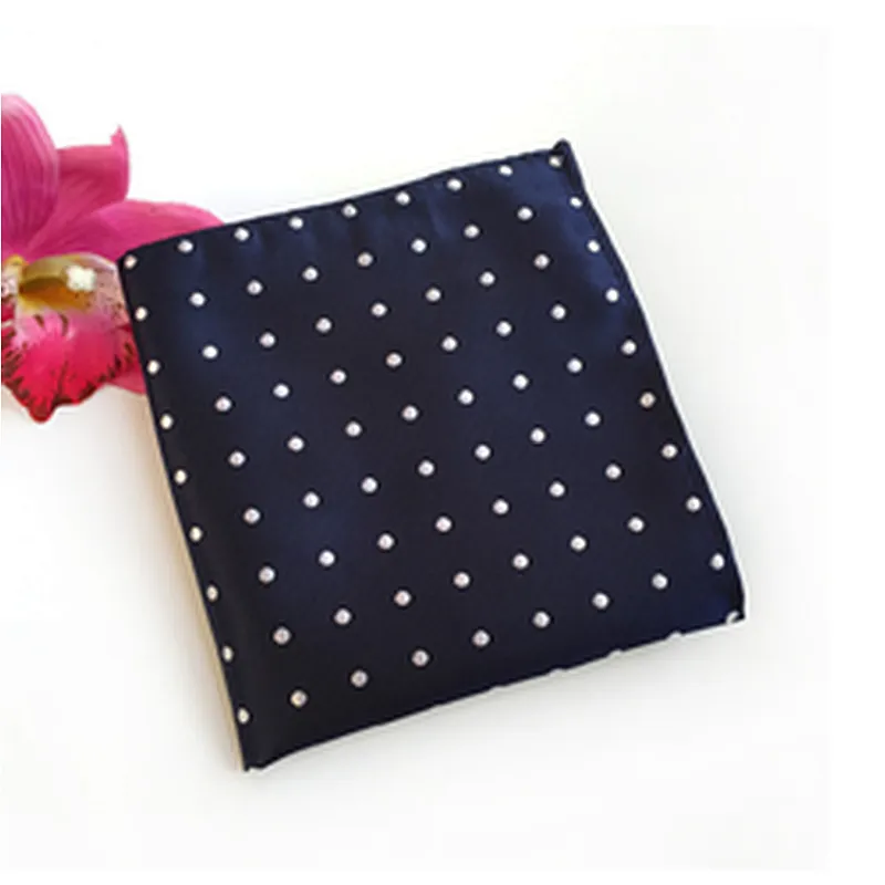 Customised Pocket Square Dot Men's Handkerchief In Gift Box Luxury Enbroidered Hanky Einstecktuch panoletas