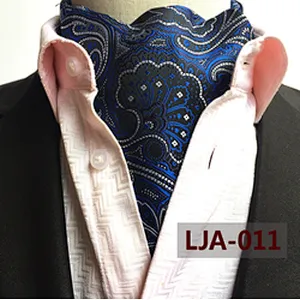 Classic Dot Cravate Homme Casual Paisley Folard Mens Ascot Polyester Jacquard Woven Ties For Men Italian
